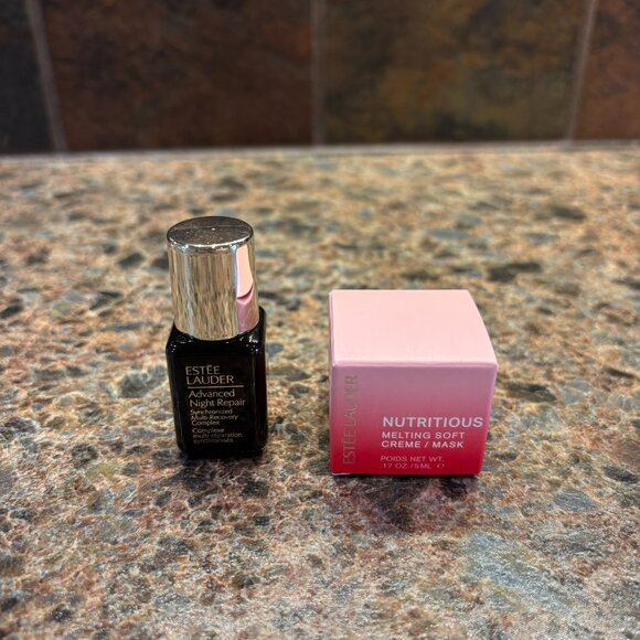New Estee Lauder Travel Size Advanced Night Repair 7 ml Nutritious Mask 5 ml - Picture 1 of 4